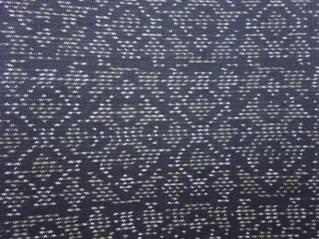 JAPANESE KIMONO / ANTIQUE KIMONO / SILK / DORO OSHIMA TSUMUGI / WOVEN ABSTRACT PATTERN